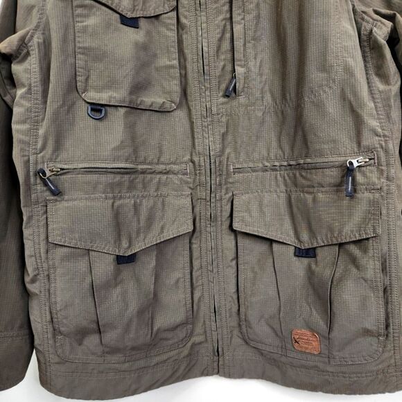 Eddie Bauer Mens Full Zip Mock Neck Multipocket Utility Field Jacket Large - Picture 3 of 11